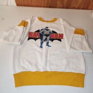 Vintage Batman Shirt Youth Medium DC Comics 1978 Yellow White Long Sleeve Kids
